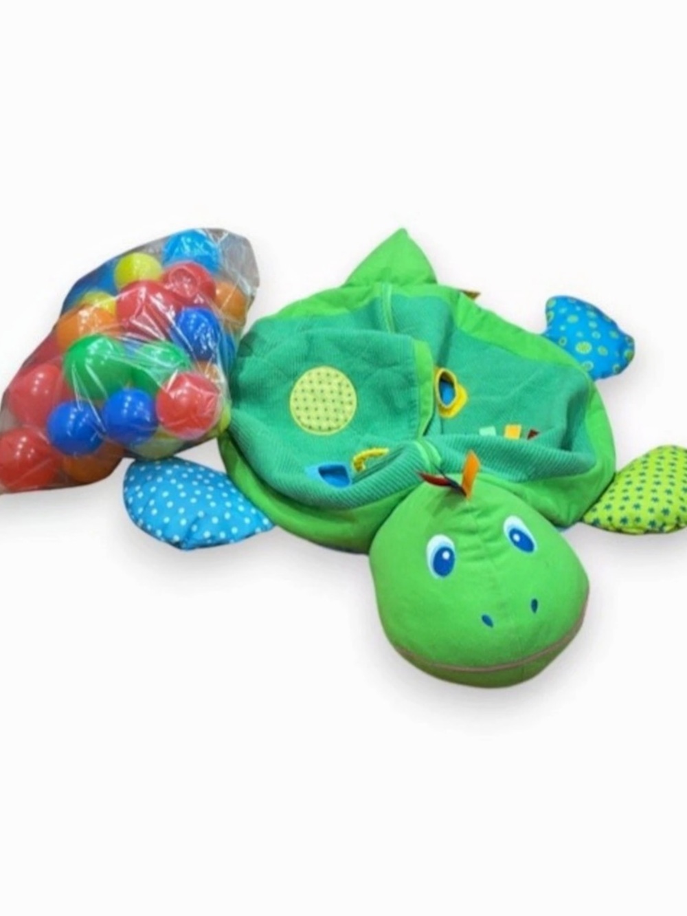 Melissa & Doug Kids Turtle Ball Pit With 37 Balls
